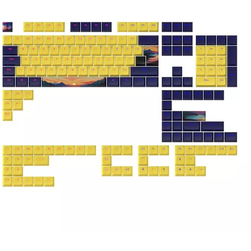Dark Project - Sunset Keycaps [ANSI & ISO], (20850141) Cene