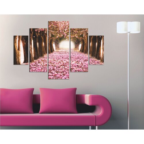 Wallity ST106 multicolor decorative mdf painting (5 pieces) Cene