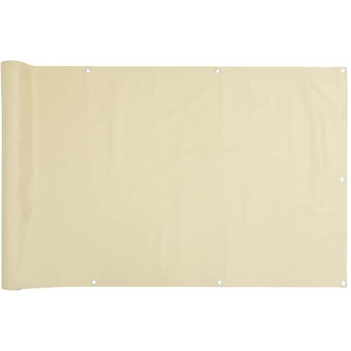 vidaXL Balkonsko platno za zasebnost krem 600x90 cm PVC, (21416401) Cene