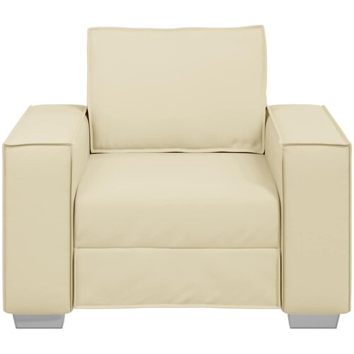 SOFA stolica Krema 100 cm Lažna koža Slike
