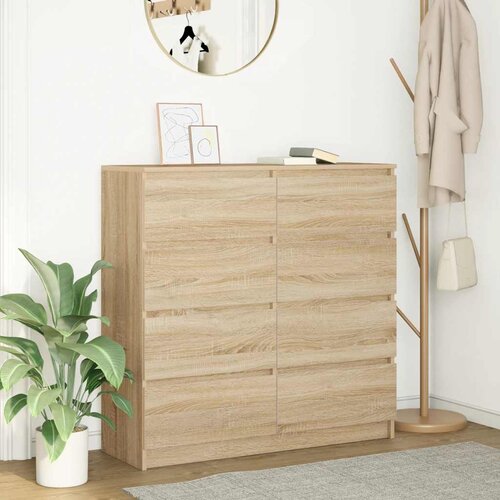 vidaXL Komoda boja hrasta sonome 100x35x99 cm od konstruiranog drva Cijene