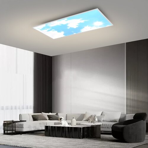  Brilagi -LED Prigu&amp;scaron;iva stropno svetlo SLIMFRAME LED/80W/230V 120x60 cm srebrna/plava + sa daljinskim upravljačem Slike