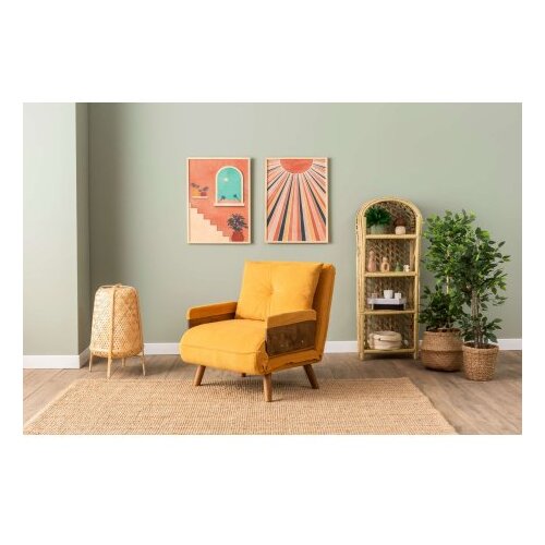 Atelier Del Sofa sofa-krevet sa 1 sedaljkom cosmo single bohemian mustard Slike