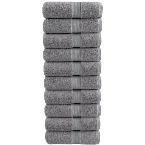 Premium ručnici za goste SOLUND 10 kom. sive boje 30x50 cm 600 g/m² Cene