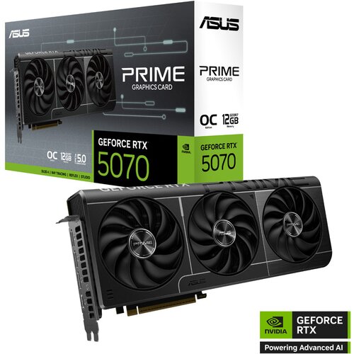 Asus Obnovljeno - kot novo - PRIME GeForce RTX 5070 12GB GDDR7 OC (PRIME-RTX5070-O12G) grafična kartica, (5000150073) Cene