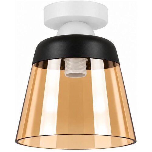 BRILAGI-LED Plafonsko svetlo R GLASS 1xE27/60W/230V &amp;Oslash; 15,5cm bela/zadimljena bež Slike