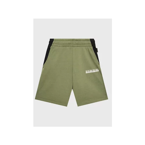 Napapijri Kratke hlače iz tkanine Pinta NP0A4GX8 M Zelena Regular Fit