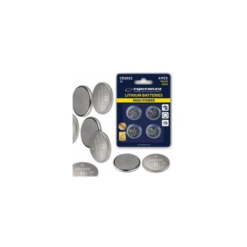  Baterije ESPERANZA LITHIUM CR2032 4 kom, EZB111 Slike