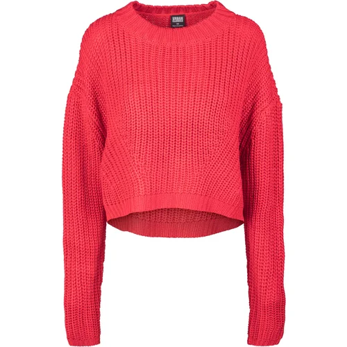 Urban Classics Women's wide oversize sweater in fiery red color