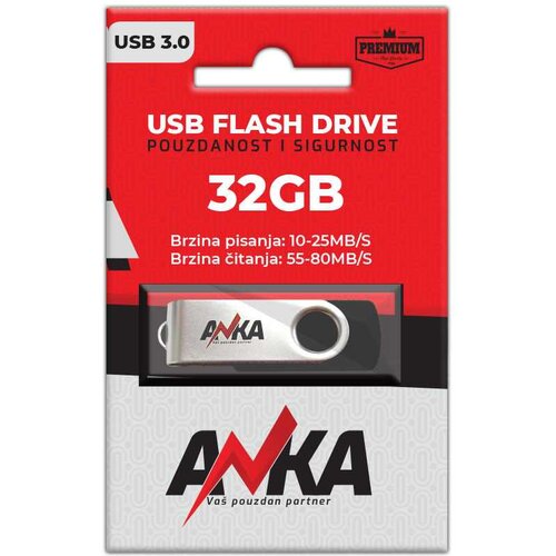  FLASH DRIVE METAL 32GB 3.0 WS 10-25MB/S RS 55-80MB/S ANKA Cijene