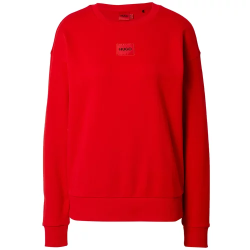 Hugo Sweater majica 'Nakira' svijetlocrvena / crna