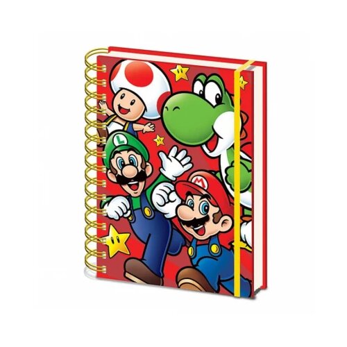Pyramid International Super Mario (Core Run) A5 Wiro Notebook Cene