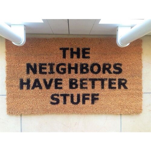 WALLXPERT neighbours BrownBlack Coco Doormat Slike