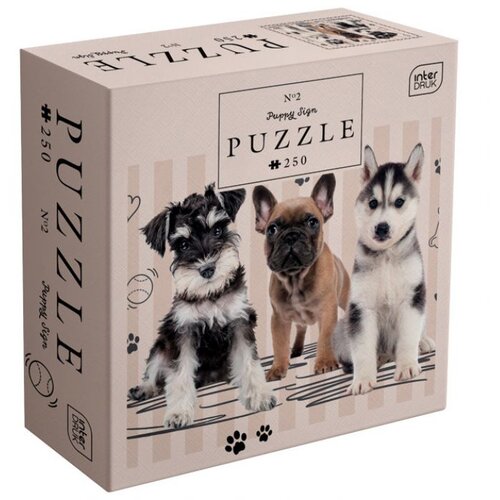 Puzzle 250 KOM PUPPY SIGN DOGS INTERDRUK Cene