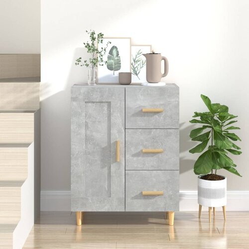  Komoda siva boja betona 69,5x34x90 cm od konstruiranog drva Cene