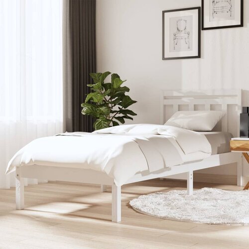 The Living Store Posteljni okvir bel iz borovine 90x200 cm - Posteljni Okvir, (21529811) Slike