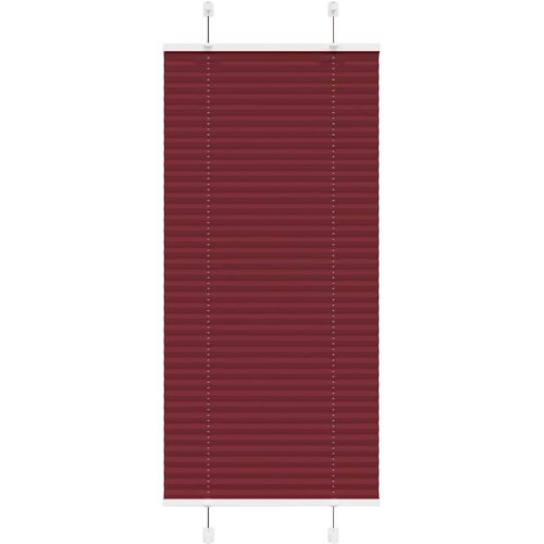 vidaXL Plisirana žaluzija bordo rdeča 60x100 cm &scaron;irina blaga 59,4 cm poliester, (5000300935) Cene