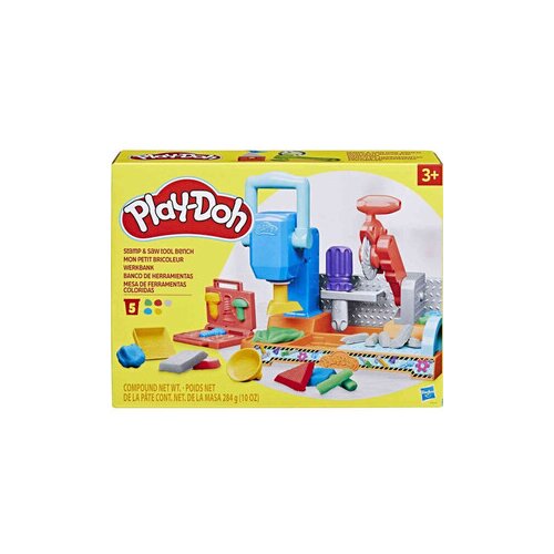 Hasbro PLAY-DOH STAMP N SAW TOOL BENCH F9141 Slike