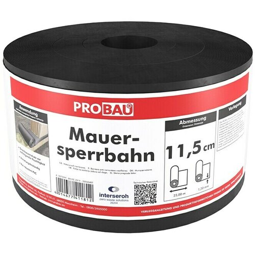 PROBAU Zidna pregrada (25 m x 11,5 cm x 1,2 mm, PVC) Cene