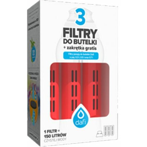 Dafi filteri za flašicu za filtriranje vode sa čepom 4 boje (3 kom) Slike