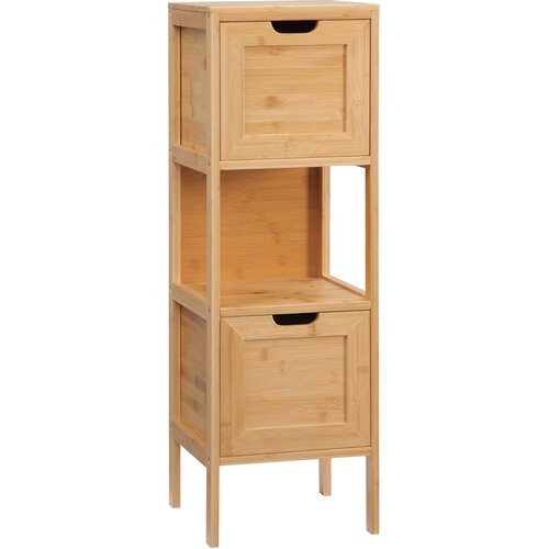 Kleankin Kopalni&scaron;ka omara bambus 30D x 30&Scaron; x 90V cm Naravni les, (5000279391) Cene