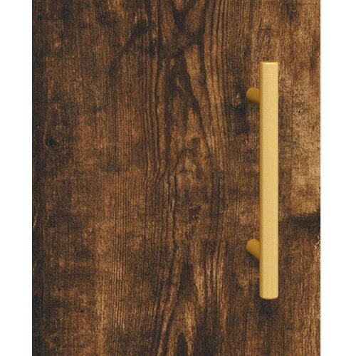 VidaXL Visoka komoda dimljeni hrast 34 5x34x180cm konstruiranog drva Slike