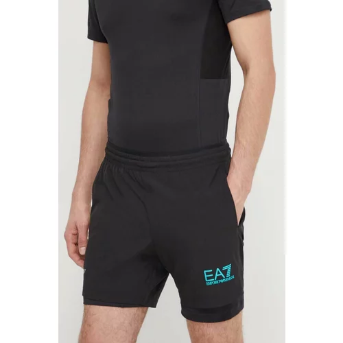 Ea7 Emporio Armani Kratke hlače moški, črna barva