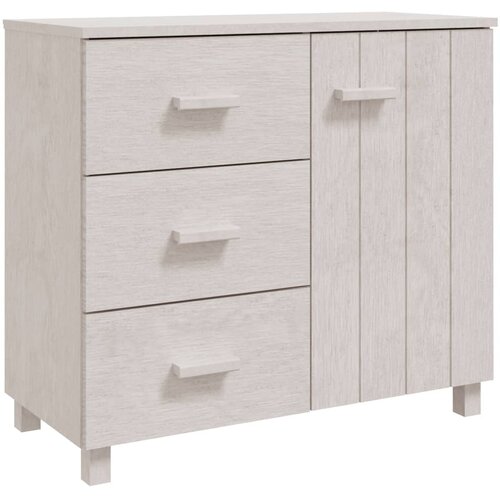 Maison Chic Komoda - Predalnik HAMAR bela 90x40x80 cm trdna borovina, (21716914) Cene