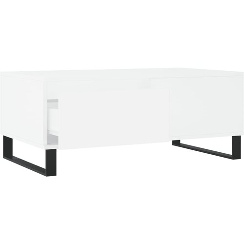  Stolić za kavu bijeli 90 x 50 x 36,5 cm od konstruiranog drva Slike