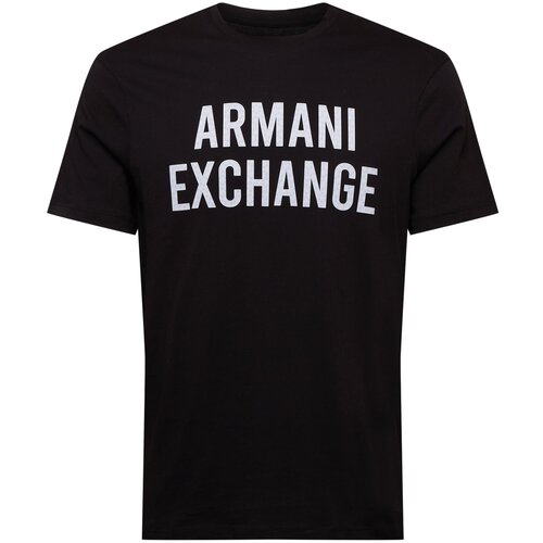 Armani Exchange Majica svetlo siva / črna Slike