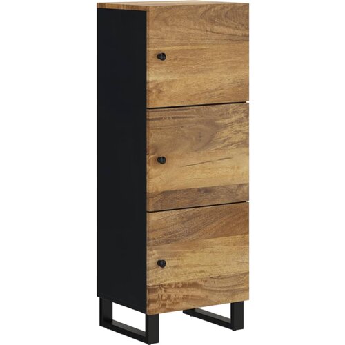 Maison Chic Visoka omara - Komoda - Predalnik s 3 vrati 40x33x110 cm trden mangov les in železo, (21719178) Slike