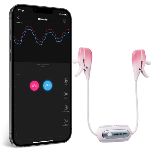 Lovense Gemini App-Controlled Vibrating Nipple Clamps Cene
