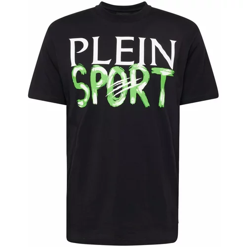 Plein Sport Majica zelena / crna / bijela