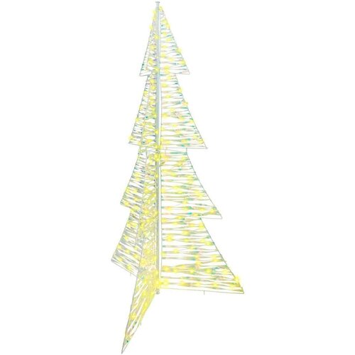 vidaXL Božično drevo med 240 LED Toplo bela 180 cm PET Cene