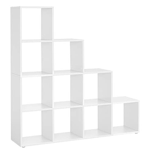 Songmics knjižna omara, 129,5 x 29 x 129,5 cm LBC10WTV1, (21245505) Slike