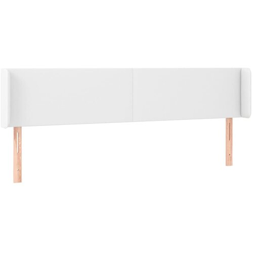  LED uzglavlje bijelo 203x16x78/88 cm od umjetne kože Slike