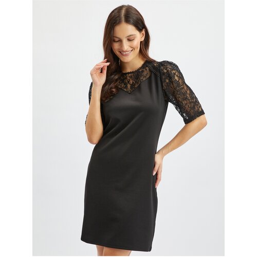 Orsay Black Ladies Dress with Lace - Women Slike