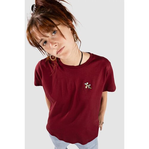 Iriedaily Puffy Dog T-shirt bordeaux Cene