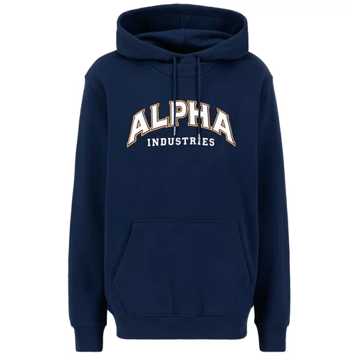 Alpha Industries Sweater majica mornarsko plava / bijela