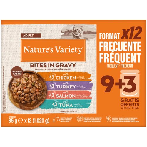 Nature’s Variety Nature's Variety Cat Adult Multipack ko&scaron;čki v omaki - 4 okusi - 12 x 85 g Cene