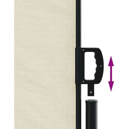 VidaXL Bočna tenda na uvlačenje krem 220 x 1000 cm Slike