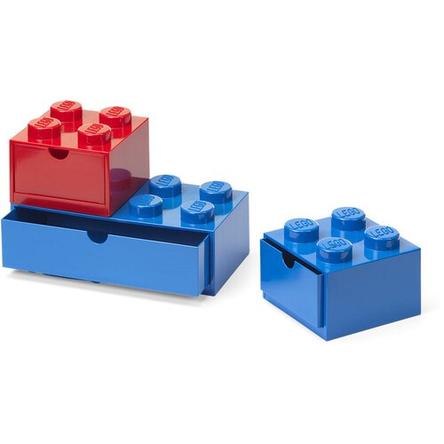 Lego stone fioke set (3 kom): Crvena, plava Cene
