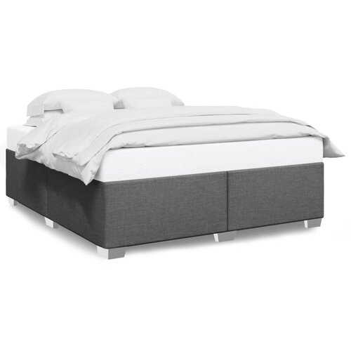 vidaXL Posteljni okvir temno siv 180x200 cm blago Cene
