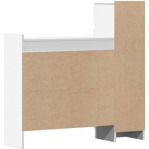VidaXL Ormarić za cipele bijeli 100 5x28x100 cm od konstruiranog drva Slike