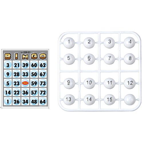  Klasična igra na sreću BINGO sa 80 loptica i 20 kartica - crni Slike