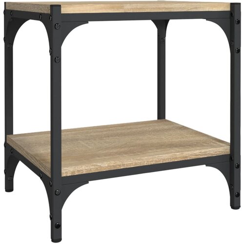 Maison Chic TV omarica - TV stojalo - Televizijska omarica sonoma hrast 40x33x41 cm inženirski les in jeklo, (21702043) Cene
