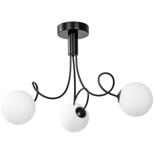 Toolight stropna svjetiljka sa staklenom kuglom APP1154-3CP black Slike