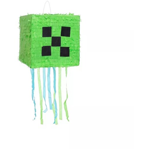  Minecraft: Zelena pikselna piñata - 28 x 28 x 28 cm Cene