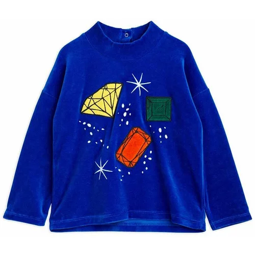 Mini Rodini Otroški pulover mornarsko modra barva