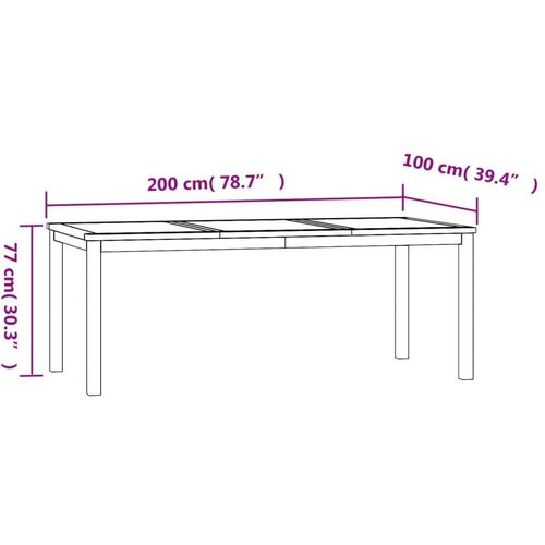VidaXL 7-dijelni vrtni blagovaonski set od masivne tikovine Slike